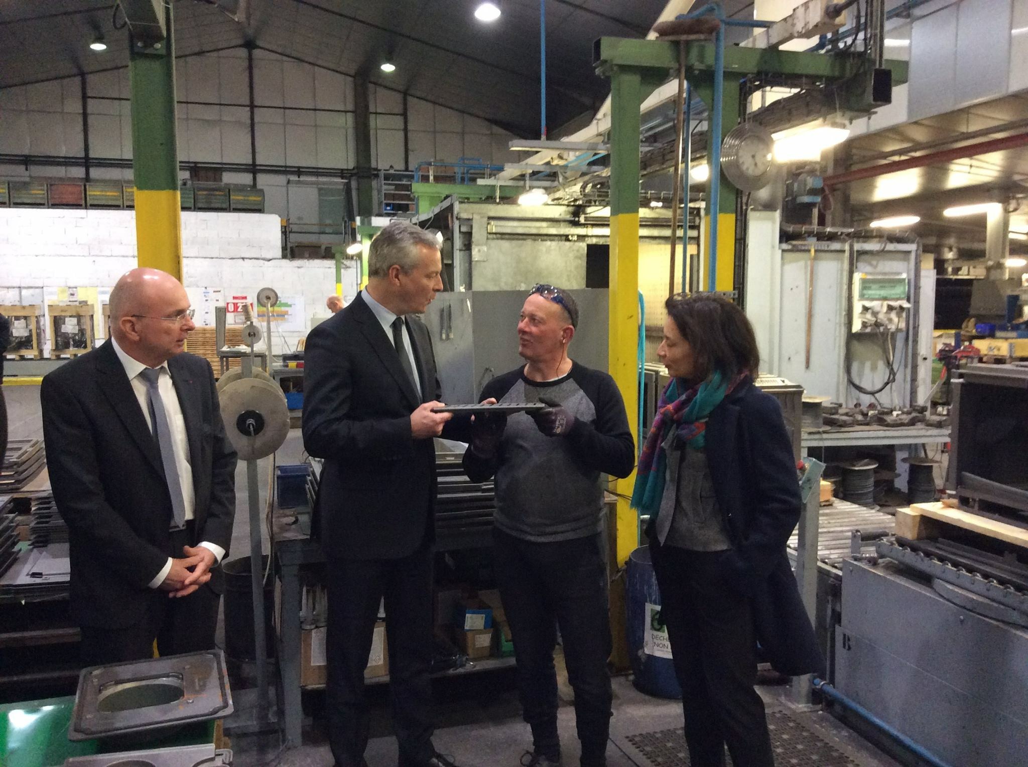 Bruno Le Maire visits LA FONTE ARDENNAISE – Friday 5th January 2018